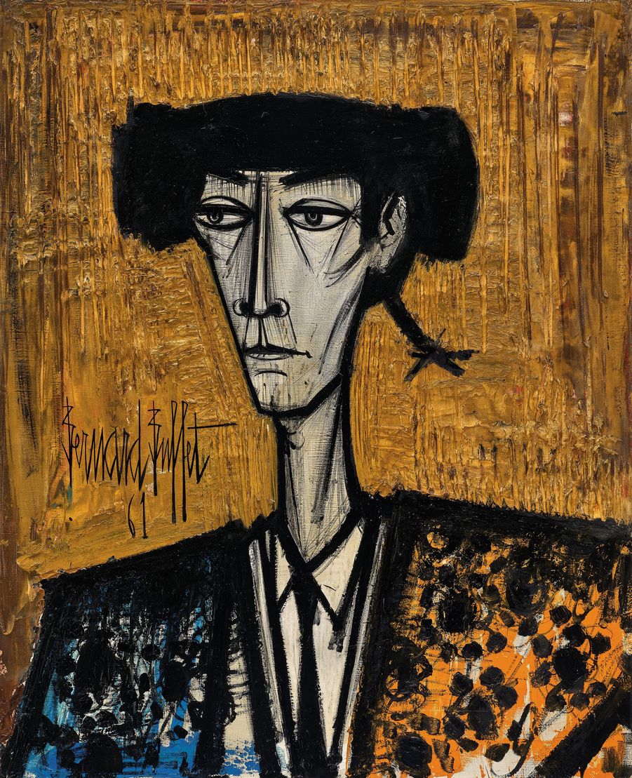 Ravenel | 《Bernard BUFFET, Tête de Toréro, 1961, Oil on canvas
